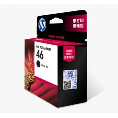 HP惠普打印原装46黑色墨盒墨水盒deskjet2520hc 2529 4729 2020 2029打印机